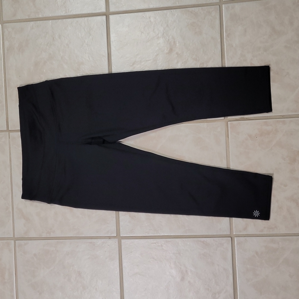 Athleta Black Sonar Capri Cropped Leggings Size XS - Picture 4 of 6